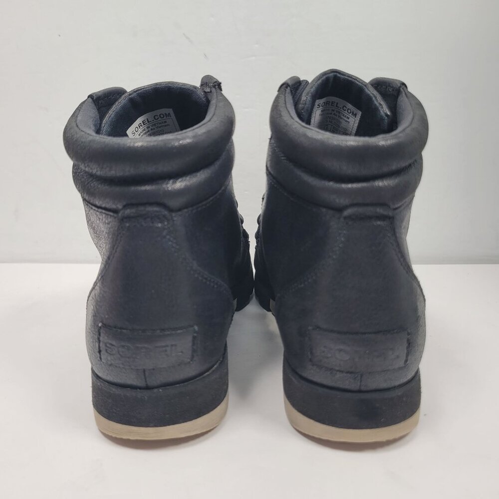 Sorel Harlow Women's Black Lace Up Ankle Boots NL3339-010 US Size 7.5 - Picture 4 of 9
